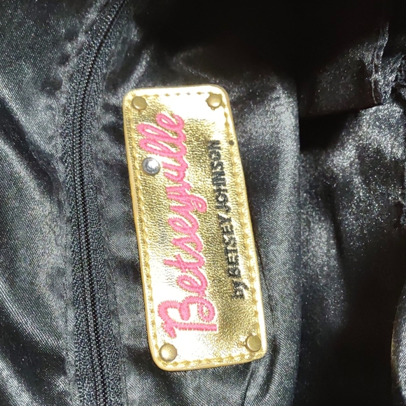 Betseyville by Betsey Johnson Silky Print Fabric Hobo Style Shoulder Bag - Picture 10 of 12